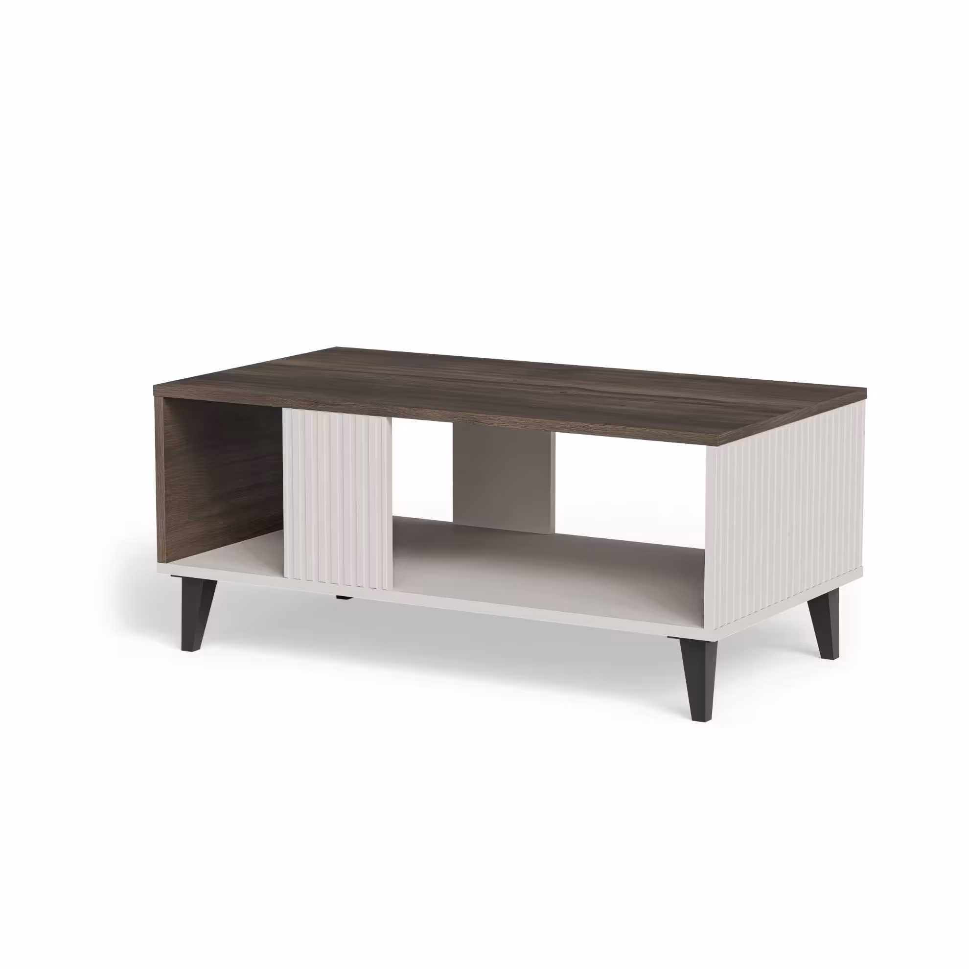 Ława Felicjan 2 kaszmir/orzech/czarny