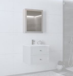 Obrazek Szafka lustrzana Terra 70x60/1D cashmere