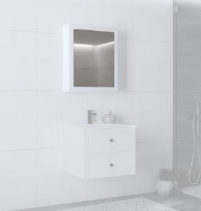 Obrazek Szafka lustrzana Terra 70x60/1D biały