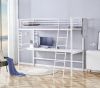 Obrazek Łóżko Dolki piętrowe z biurkiem i organizerem białe