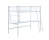 Obrazek Łóżko Dolki piętrowe z biurkiem i organizerem białe