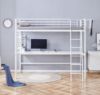 Obrazek Łóżko Dolki piętrowe z biurkiem i organizerem białe