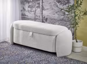 Obrazek Ławka z funkcją pojemnika Fiska kremowy