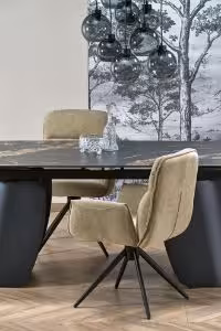 Obrazek Stół rozkładany Forbus Czarny marmur/czarny