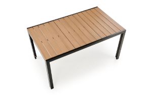 Obrazek Stoł prostokątny Fimb brązowy/czarny