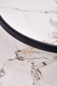 Obrazek Zestaw 2 ław Christine biały/czarny