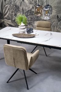 Obrazek Stół rozkładany Feren biały/czarny