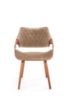 Obrazek Krzesło 396 Krenos orzechowy/beżowy