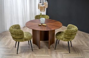 Obrazek Stół okrągły Calgro orzechowy