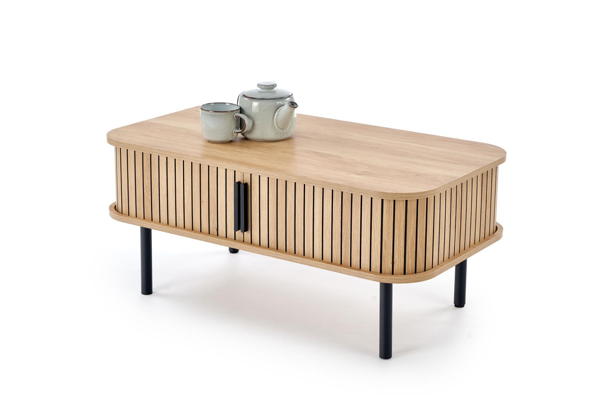 Ława Florencja naturalny/czarny