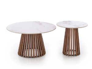 Obrazek Ława S Dexa beżowy marmur/orzechowy