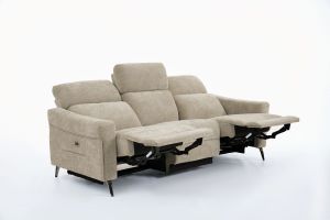 Obrazek Sofa Imperial 3 z funkcją relaks beżowa