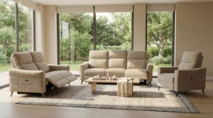Obrazek Sofa Imperial 3 z funkcją relaks beżowa
