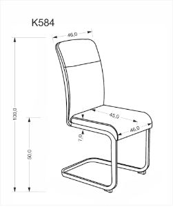 Obrazek Krzesło 584 Vencio beżowy/kaszmir