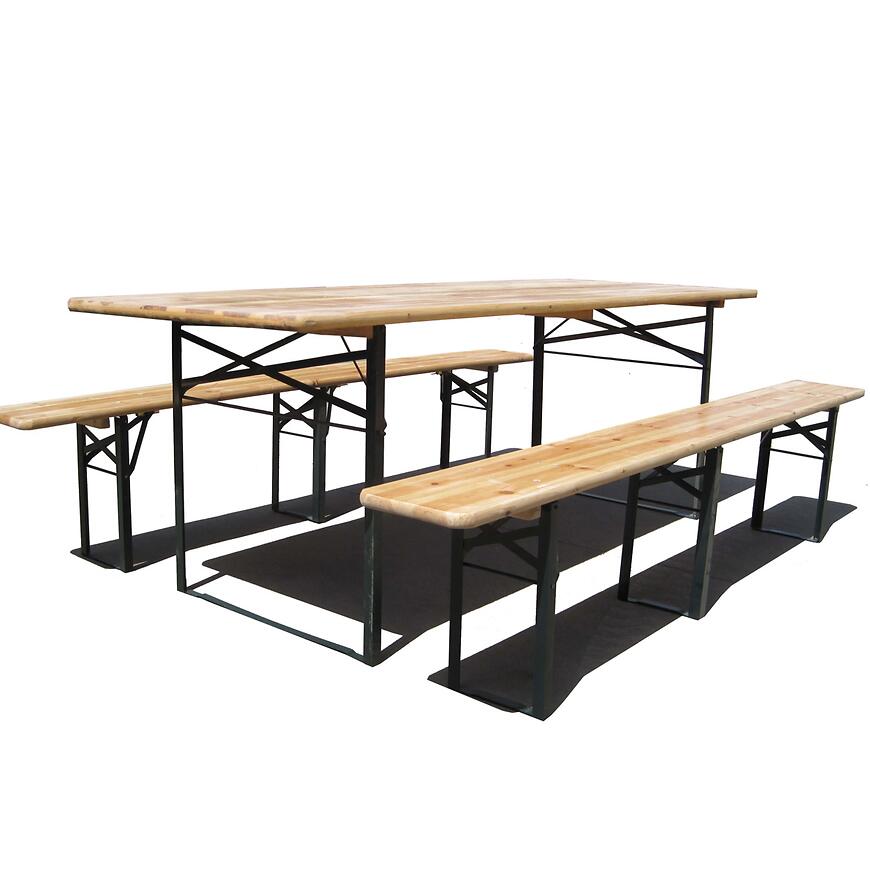 Komplet ogrodowy piwny naturalny