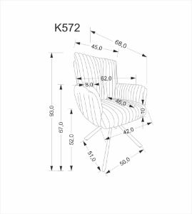 Obrazek Krzesło 572 Sylas kremowy