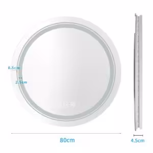 Obrazek Lustro ścienne Davar 80 łazienkowe srebrny