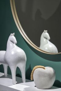 Obrazek Lustro ścienne Arioso złoty szampański