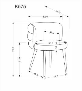 Obrazek Krzesło 575 Merlo beżowy