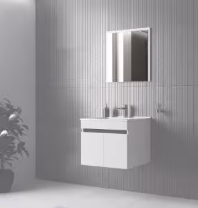 Obrazek Lustro Figo 60 cm biały