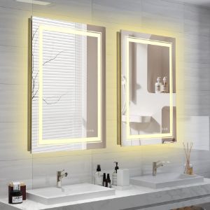 Obrazek Lustro ścienne łazienkowe Fileo srebrny