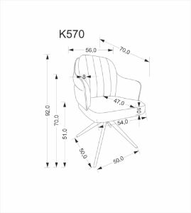 Obrazek Krzesło 570 Jorno cynamonowy