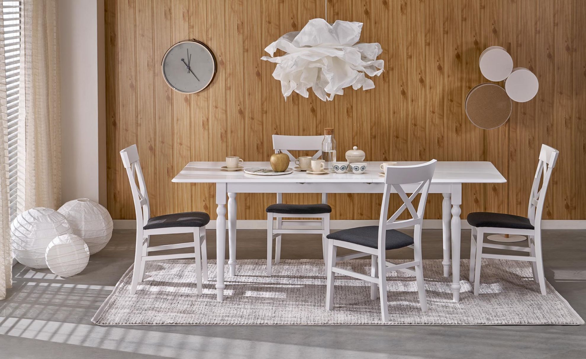 Stół rozkładany Nicolas biały