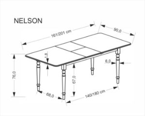 Obrazek Stół rozkładany Nicolas biały