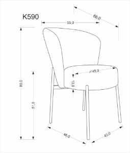 Obrazek Krzesło 590 Mariso oliwkowy