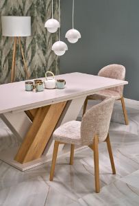 Obrazek Stół rozkładany Avero 160-200/90 cm kaszmir/dąb cremona