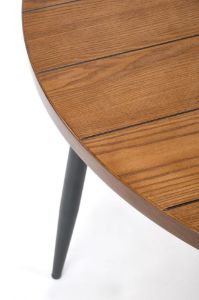 Obrazek Stół okrągły Bimer orzechowy/czarny