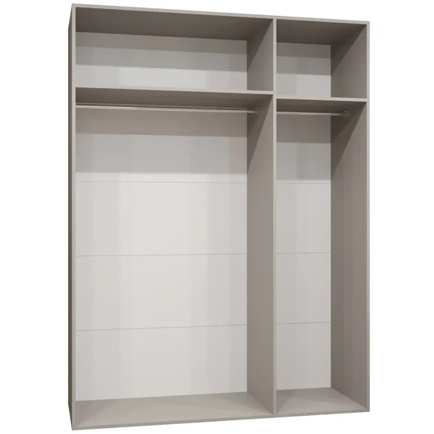 Szafa Marbella I 150 czarny/srebrny