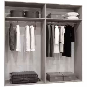 Obrazek Szafa Marbella III 200 biały/czarny