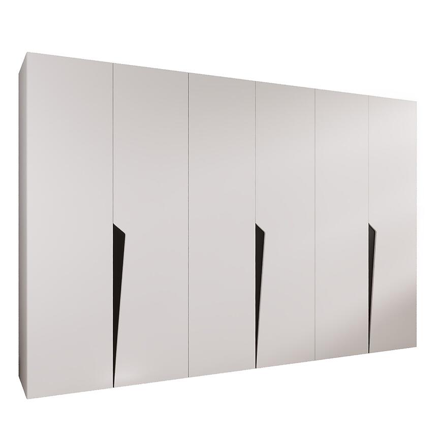 Szafa Piano 1-300 (3x100) biały/czarny