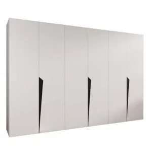 Obrazek Szafa Piano 1-300 (3x100) biały/czarny