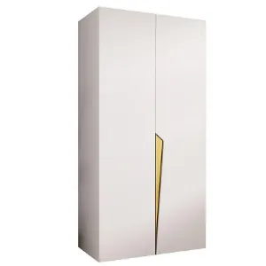 Obrazek Szafa Piano 1-100 biały/złoty