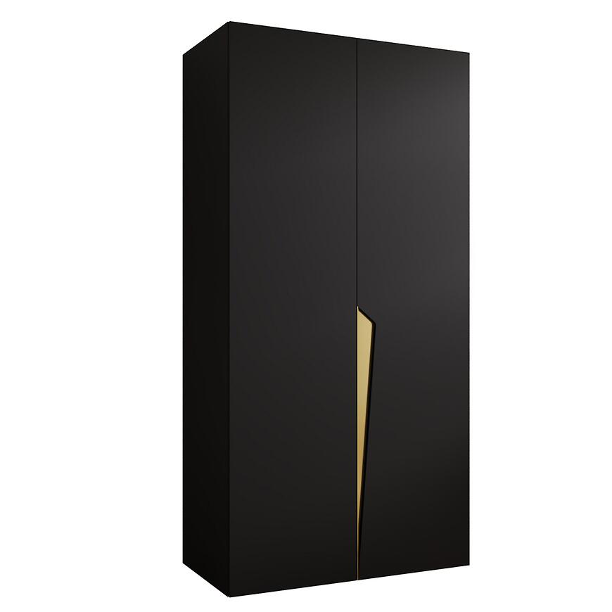 Szafa Piano 1-100 czarny/złoty