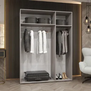 Obrazek Szafa Piano 1-150 biały/czarny