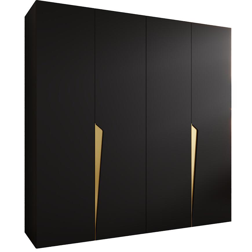 Szafa Piano 1-200 czarny/złoty