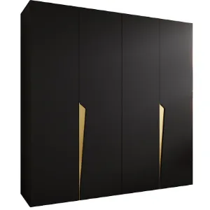 Obrazek Szafa Piano 1-200 czarny/złoty