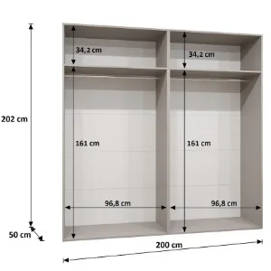 Obrazek Szafa Piano 1-200 kaszmir/kaszmir