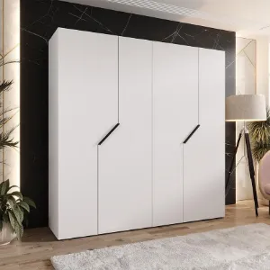 Obrazek Szafa Andrew 1-200 biały/czarny