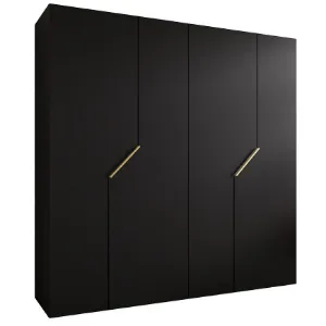 Obrazek Szafa Andrew 1-200 czarny/złoty