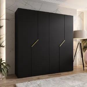 Obrazek Szafa Andrew 1-200 czarny/złoty