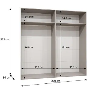 Obrazek Szafa Andrew 1-200 kaszmir/złoty
