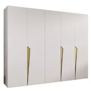 Obrazek Szafa Piano 1-250 biały/złoty