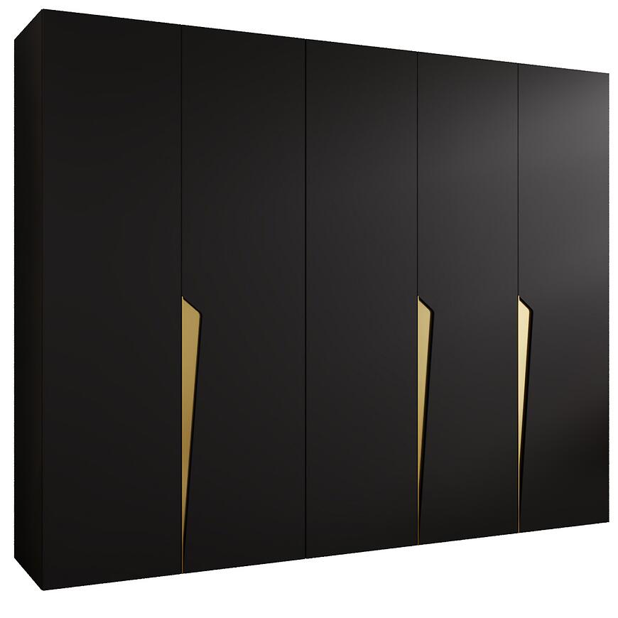 Szafa Piano 1-250 czarny/złoty