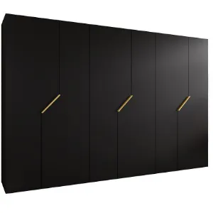 Obrazek Szafa Andrew 1-300 czarny/złoty