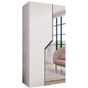 Obrazek Szafa Andrew 2-100 biały/czarny