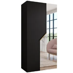 Obrazek Szafa Andrew 2-100 czarny/złoty